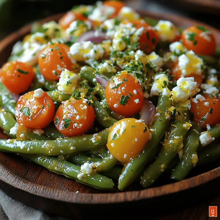 In the world of salads, the Zesty Lemon Garlic Green Bean Salad stands out as a bright and refreshing option that elevates any meal. This dish is not just a side; it’s a celebration of flavors and textures, combining crisp green beans with the zesty tang of lemon and the aromatic kick of garlic. Whether you are preparing a family dinner, hosting a summer barbecue, or simply looking for a healthy lunch option, this salad is sure to impress.