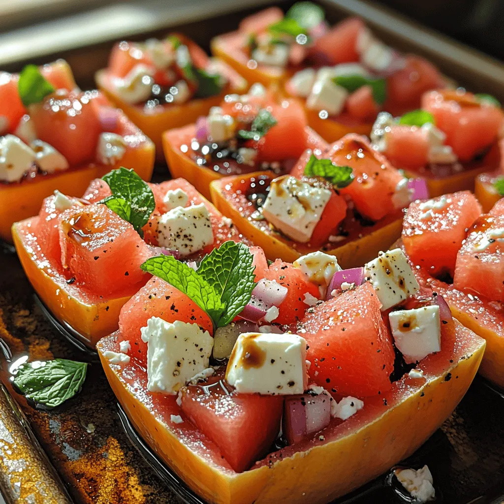 As the sun blazes overhead and summer days stretch long into the evening, there's nothing quite like a refreshing salad to cool you down. Enter the Feta Watermelon Salad Cups—a vibrant and mouthwatering dish that perfectly encapsulates the essence of summer. Combining the natural sweetness of watermelon with the creamy tang of feta cheese, this salad is as delightful to the eyes as it is to the palate.