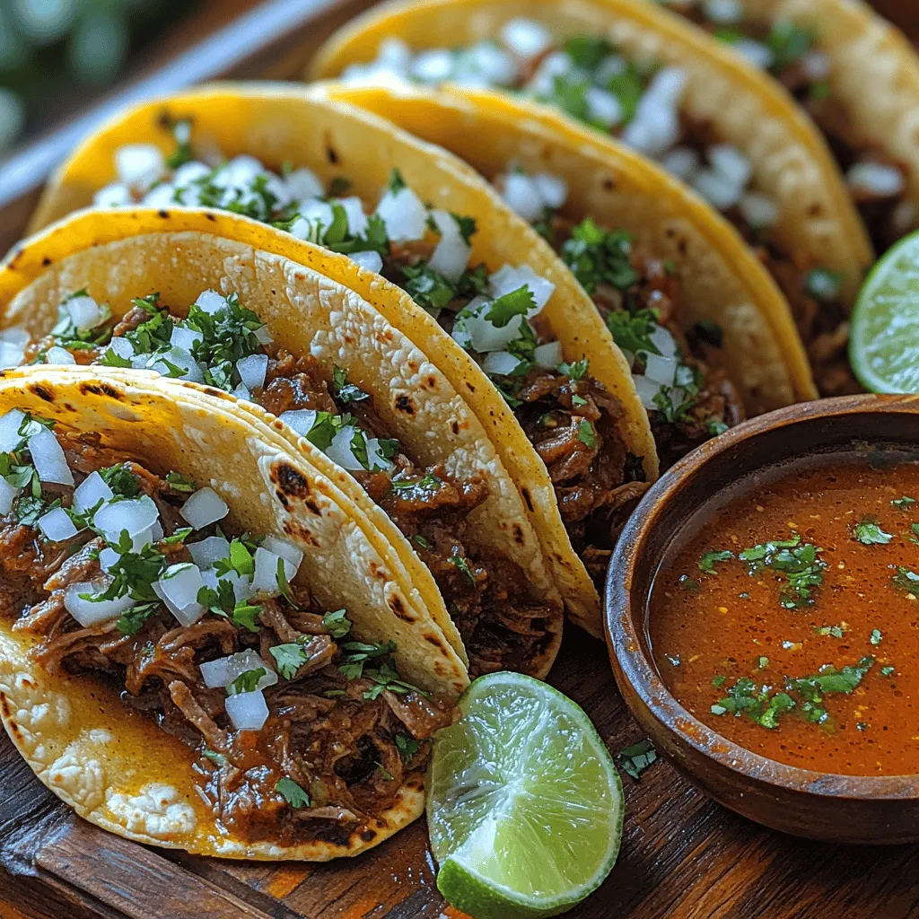Birria de Res tacos are a culinary masterpiece that hails from the vibrant regions of Mexico, celebrated for their rich flavors and satisfying textures. This traditional dish features tender beef simmered in a fragrant blend of spices and chilies, served in warm corn tortillas. The origins of Birria trace back to the state of Jalisco, where it was traditionally made with goat meat but has evolved over time to include beef, particularly in modern recipes. The dish has gained immense popularity not only in Mexico but also in the United States, where it has become a beloved street food item.