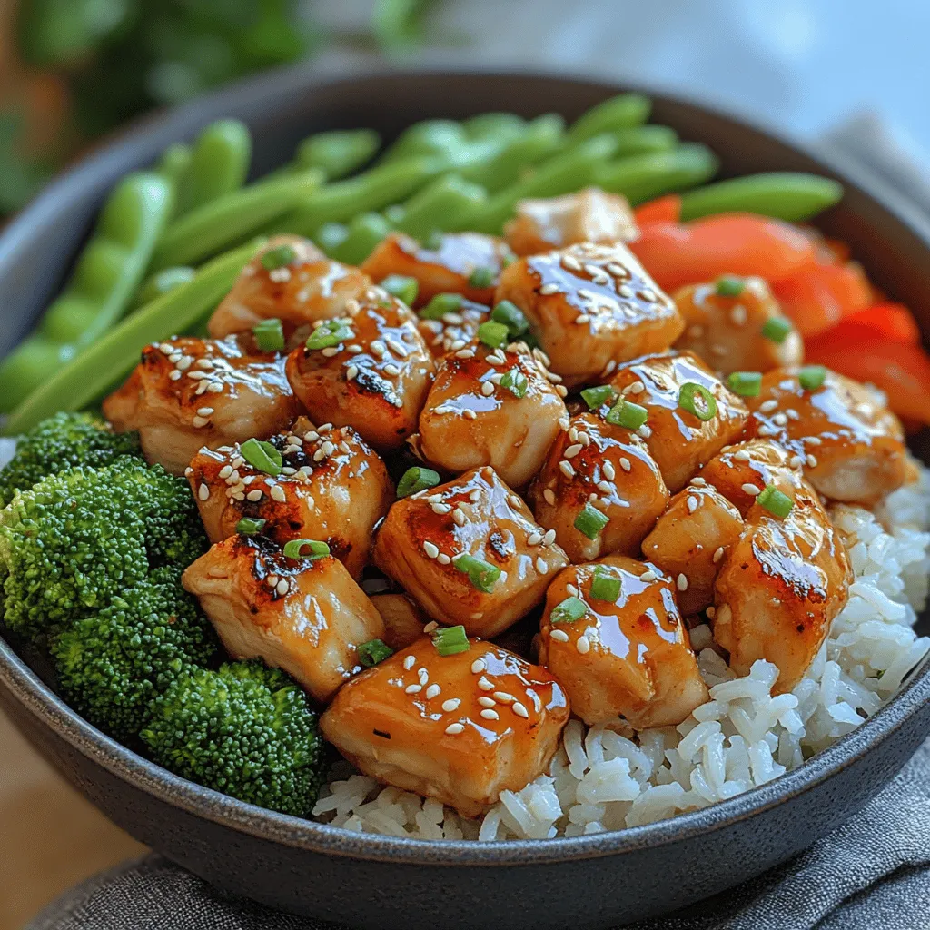 Welcome to the tantalizing world of Spicy-Sweet Hot Honey Chicken Bowls! This dish is an explosion of flavors, artfully blending the heat of spices with the sweetness of honey to create a meal that is not only delicious but also nutritionally balanced. In today’s fast-paced world, the demand for quick, healthy meals has never been more critical. These chicken bowls provide a perfect solution, combining protein, grains, and vibrant vegetables into one satisfying dish that can be prepared in under 30 minutes.