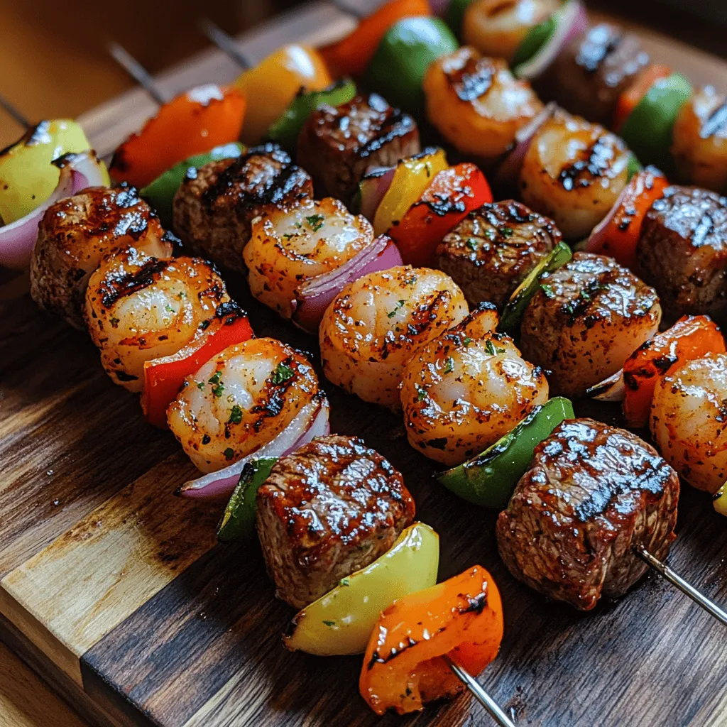Surf and turf skewers are a culinary delight that brings together the best of both worlds: the rich, savory taste of steak and the delicate sweetness of shrimp. This combination not only tantalizes the taste buds but also creates a visually stunning dish that is perfect for any occasion. Whether you're hosting a summer barbecue, planning a family dinner, or looking to impress guests at a gathering, these skewers offer an unforgettable dining experience that is sure to please everyone at the table.