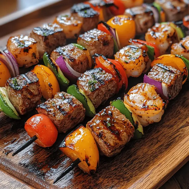 Surf and turf skewers are a culinary delight that brings together the best of both worlds: the rich, savory taste of steak and the delicate sweetness of shrimp. This combination not only tantalizes the taste buds but also creates a visually stunning dish that is perfect for any occasion. Whether you're hosting a summer barbecue, planning a family dinner, or looking to impress guests at a gathering, these skewers offer an unforgettable dining experience that is sure to please everyone at the table.