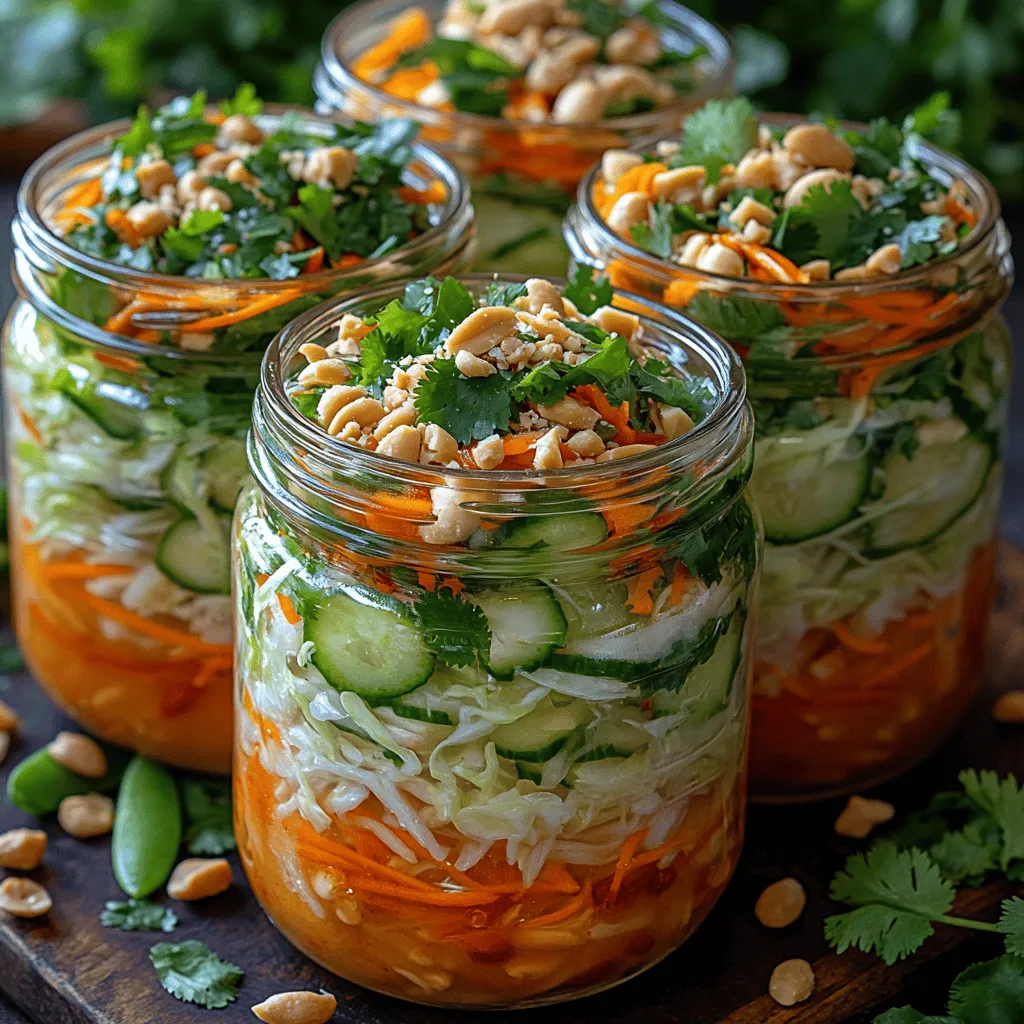 Creating the perfect Crunchy Thai Salad Jar starts with selecting the right ingredients. Each component plays a crucial role in building flavor, texture, and nutritional value. Let’s break down the key ingredients that make this salad a standout option.