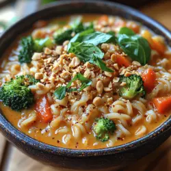 Spicy Thai Coconut Curry Noodles are not just a dish; they embody a delightful fusion of flavors, aromas, and textures that transport your taste buds straight to the vibrant streets of Thailand. This dish is an exquisite balance of spicy and creamy elements, featuring a rich coconut milk base infused with fragrant Thai red curry paste. Whether you’re a busy home cook looking for a quick meal or a culinary enthusiast eager to explore new flavors, these noodles provide a comforting and satisfying experience that’s hard to resist.