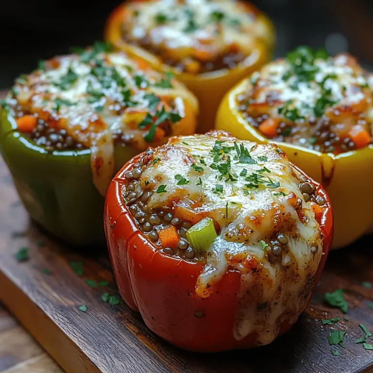 Stuffed peppers are an incredibly versatile and nutritious dish that has captured the hearts and palates of many home cooks and culinary enthusiasts alike. Their vibrant appearance and delightful combination of flavors make them a feast for the eyes and the taste buds. These delightful packets of goodness can be filled with various ingredients, but today we’re focusing on a healthful and colorful twist with our Colorful Lentil Delight Stuffed Peppers.