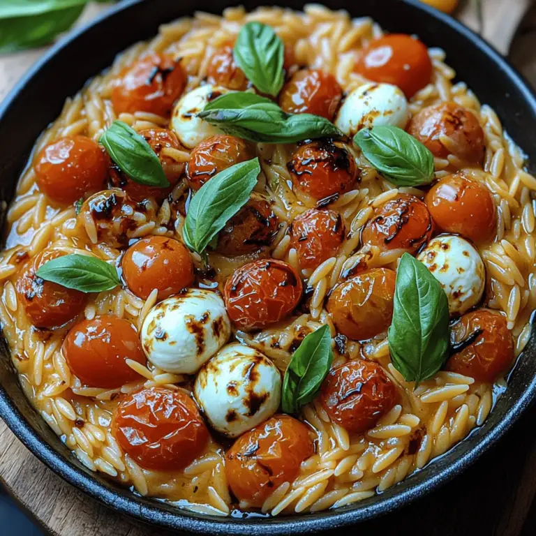 To create a truly exceptional Creamy Caprese Orzo, it's essential to understand the key ingredients that contribute to its flavor and texture. Each component plays a vital role in crafting the dish’s overall profile, while also providing nutritional benefits.