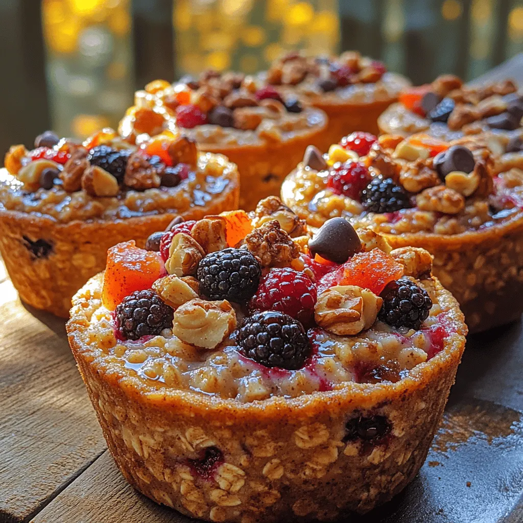 Oatmeal has long held a place of honor in the world of healthy breakfasts, cherished for its versatility and nutrient-dense profile. As a staple in kitchens across the globe, oatmeal not only provides a hearty start to the day but also boasts a plethora of health benefits that make it a favorite among nutritionists and health enthusiasts alike. Among the myriad of ways to enjoy this wholesome grain, we have the Nutty Berry Baked Oatmeal Cups—a delightful, portable option that combines the comforting flavors of oats with the sweetness of berries and the crunch of nuts.