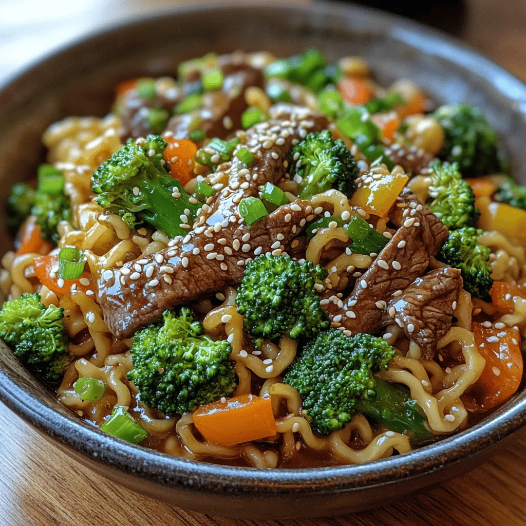 Sizzling Beef and Broccoli Ramen Stir Fry is not just a meal; it’s an experience that brings together the vibrant flavors of Asian cuisine in a quick, satisfying dish. In today's fast-paced world, this recipe stands out as a perfect solution for busy weeknights or casual gatherings, offering a delightful balance of flavors and textures that will tantalize your taste buds. The combination of tender beef, crisp broccoli, and soft ramen noodles creates a culinary harmony that’s both comforting and nutritious.