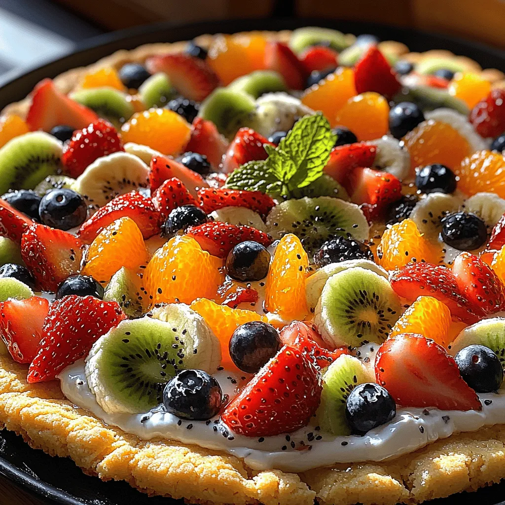 In recent years, fruit pizzas have gained immense popularity as a dessert option, captivating the hearts and taste buds of health-conscious individuals and dessert lovers alike. These vibrant creations not only satisfy sweet cravings but also offer a refreshing twist on traditional dessert formats. The beauty of fruit pizza lies in its versatility, allowing for endless combinations of flavors and textures. At the forefront of this trend is the delightful Greek yogurt fruit pizza, which takes the classic concept to a whole new level by incorporating Greek yogurt as a healthier alternative to traditional creamy toppings.