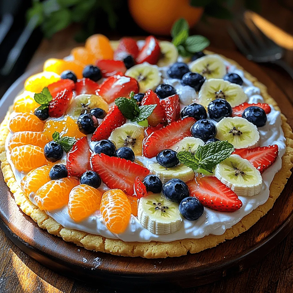 In recent years, fruit pizzas have gained immense popularity as a dessert option, captivating the hearts and taste buds of health-conscious individuals and dessert lovers alike. These vibrant creations not only satisfy sweet cravings but also offer a refreshing twist on traditional dessert formats. The beauty of fruit pizza lies in its versatility, allowing for endless combinations of flavors and textures. At the forefront of this trend is the delightful Greek yogurt fruit pizza, which takes the classic concept to a whole new level by incorporating Greek yogurt as a healthier alternative to traditional creamy toppings.