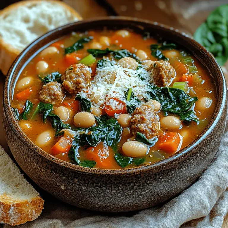 When the chill of winter settles in or the rain starts to pour, there’s nothing quite as comforting as a steaming bowl of soup. Hearty Italian Sausage & Spinach Soup is not just a meal; it’s a warm embrace in a bowl, packed with flavor, nutrition, and the essence of Italian home cooking. This delightful dish brings together robust Italian sausage, vibrant greens, and a medley of vegetables, creating a nourishing recipe that is perfect for any season.