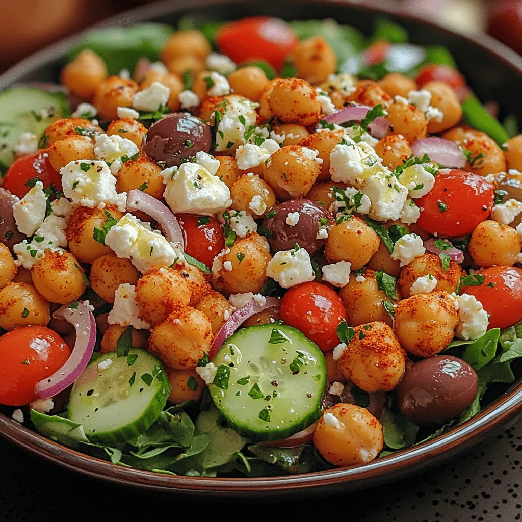 Welcome to the world of vibrant salads, where flavors collide and textures dance on your palate! One such delight is the <strong>Crunchy Chickpeas & Feta Delight</strong> salad, a dish that perfectly encapsulates the essence of fresh, wholesome eating. This salad not only pleases the taste buds but also nourishes the body, making it a staple for health-conscious individuals and food enthusiasts alike.” /></p>
</p>
<h3>Crafting the Perfect Dressing</h3>
</p>
<p>The dressing is the soul of any salad, and for our Crunchy Chickpeas & Feta Delight, it plays a crucial role in balancing the various flavors and enhancing the overall experience. Let’s delve into the ingredients that make up this vibrant dressing and how to customize it to suit your taste preferences.</p>
</p>
<p><strong>Ingredients and Their Roles:</strong></p>
</p>
<p>1. <strong>Olive Oil</strong>: A staple in many dressings, olive oil serves as the base, providing a rich, fruity flavor. It also helps in emulsifying the dressing, creating a smooth texture that coats all ingredients evenly.</p>
</p>
<p>2. <strong>Lemon Juice</strong>: The acidity of lemon juice brightens the salad and enhances the flavors of the chickpeas and feta. It also adds a refreshing zing that contrasts beautifully with the creaminess of the feta.</p>
</p>
<p>3. <strong>Dijon Mustard</strong>: This ingredient adds a subtle depth and a hint of spice. Dijon mustard not only contributes flavor but also aids in emulsification, helping the oil and vinegar to blend seamlessly.</p>
</p>
<p>4. <strong>Honey or Maple Syrup</strong>: A touch of sweetness balances the acidity of the lemon juice, creating a harmonious flavor profile. You can adjust the amount based on your preference for sweetness.</p>
</p>
<p>5. <strong>Salt and Pepper</strong>: Essential seasonings that elevate the flavors in the dressing. Freshly cracked black pepper adds a slight kick, while salt enhances the overall taste.</p>
</p>
<p><strong>Customization Tips:</strong></p>
</p>
<p>– <strong>Adjusting Acidity</strong>: If you prefer a tangier dressing, increase the amount of lemon juice. Conversely, for a milder flavor, reduce it slightly.</p>
</p>
<p>– <strong>Sweetness Level</strong>: Depending on your taste, you can experiment with the type and amount of sweetener. For a vegan option, maple syrup is a great choice.</p>
</p>
<p>– <strong>Herbs and Spices</strong>: Feel free to add fresh herbs like dill or parsley, or spices like cumin or smoked paprika, to give your dressing a unique twist.</p>
</p>
<p><strong>Importance of Whisking or Shaking:</strong></p>
</p>
<p>To achieve a perfectly emulsified dressing, whisking the ingredients together in a bowl is ideal. This method incorporates air, creating a light and fluffy dressing. Alternatively, you can combine all the dressing ingredients in a jar, seal it tightly, and shake vigorously. This method is not only efficient but also allows for easy storage of any leftover dressing.</p>
</p>
<h3>Assembling the Crunchy Chickpeas & Feta Delight</h3>
</p>
<p>With the dressing ready, it’s time to assemble your delightful salad. Follow these step-by-step instructions to ensure that every component is evenly distributed and flavorful.</p>
</p>
<p><strong>Step-by-Step Assembly Instructions:</strong></p>
</p>
<p>1. <strong>Prepare Your Base</strong>: In a large serving bowl, start with a layer of fresh greens. Mixed greens, arugula, or spinach work wonderfully as a base for this salad.</p>
</p>
<p>2. <strong>Add the Crunchy Chickpeas</strong>: Spoon the roasted chickpeas over the greens. Ensure they’re evenly distributed, as their crunchiness is a key texture you want in every bite.</p>
</p>
<p>3. <strong>Incorporate the Feta</strong>: Crumble or dice the feta cheese and sprinkle it generously over the chickpeas and greens. The creamy feta will contrast nicely with the crispy chickpeas.</p>
</p>
<p>4. <strong>Include Additional Vegetables</strong>: If you’ve opted for tomatoes, cucumbers, or bell peppers, add them at this stage. Distributing them evenly will ensure a burst of fresh flavors in every mouthful.</p>
</p>
<p>5. <strong>Drizzle with Dressing</strong>: Pour your homemade dressing over the salad. Start with a moderate amount; you can always add more later if needed.</p>
</p>
<p>6. <strong>Toss and Serve</strong>: Using salad tongs, gently toss the salad to ensure all ingredients are coated with the dressing. Be careful not to crush the chickpeas or feta.</p>
</p>
<p><strong>Tips for Even Distribution:</strong></p>
</p>
<p>– <strong>Layering Ingredients</strong>: Layering your ingredients rather than tossing them all together at once can help maintain the integrity of the chickpeas and feta.</p>
</p>
<p>– <strong>Dressing Control</strong>: When adding the dressing, do it gradually. This allows you to control the amount and ensure every ingredient is well-coated without becoming soggy.</p>
</p>
<p><strong>Serving Presentation Suggestions:</strong></p>
</p>
<p>To elevate your presentation, consider garnishing your salad with freshly chopped parsley or a sprinkle of sesame seeds. A lemon wedge on the side not only adds visual appeal but also allows guests to adjust their acidity preference.</p>
</p>
<h3>Serving Suggestions and Pairings</h3>
</p>
<p>The Crunchy Chickpeas & Feta Delight is incredibly versatile, making it suitable for various occasions. Here are some ideal scenarios and pairing suggestions to enhance your dining experience.</p>
</p>
<p><strong>Ideal Occasions for Serving:</strong></p>
</p>
<p>– <strong>Casual Gatherings</strong>: This salad is perfect for picnics, barbecues, or casual get-togethers. Its vibrant colors and textures make it a visual feast that will impress your guests.</p>
</p>
<p>– <strong>Meal Prep</strong>: It works wonderfully as a meal prep option. You can prepare the salad in advance (without the dressing) for quick lunches throughout the week.</p>
</p>
<p>– <strong>Dinner Parties</strong>: Serve it as a starter or side dish at your next dinner party to add a touch of elegance to the table.</p>
</p>
<p><strong>Pairing Recommendations:</strong></p>
</p>
<p>– <strong>With Grilled Chicken or Fish</strong>: The crunchy texture and zesty flavors of the salad complement grilled meats beautifully. Consider serving it alongside lemon herb grilled chicken or a light fish like salmon or tilapia.</p>
</p>
<p>– <strong>As Part of a Mezze Platter</strong>: Incorporate it into a larger spread with hummus, pita bread, olives, and tabbouleh for a delightful Mediterranean-inspired feast.</p>
</p>
<p><strong>Complementary Sides or Beverages:</strong></p>
</p>
<p>– <strong>Sides</strong>: Pair the salad with roasted vegetables, quinoa, or a warm grain salad for a wholesome meal.</p>
</p>
<p>– <strong>Beverages</strong>: A crisp white wine, such as Sauvignon Blanc or a refreshing sparkling water with lemon, pairs excellently with the salad’s flavors.</p>
</p>
<h3>Nutritional Information</h3>
</p>
<p>Understanding the nutritional profile of your meal is essential, especially when it comes to maintaining a balanced diet. Here’s a breakdown of the key nutritional components per serving of Crunchy Chickpeas & Feta Delight.</p>
</p>
<p><strong>Calories</strong>: Approximately 250-300 calories per serving, depending on the amount of dressing used and additional toppings.</p>
</p>
<p><strong>Macronutrients</strong>:</p>
<p>– <strong>Protein</strong>: Chickpeas provide a substantial protein boost, making this salad a satisfying option for vegetarians and those seeking plant-based meals.</p>
<p>– <strong>Carbohydrates</strong>: The primary source of carbs comes from chickpeas, which also offer dietary fiber for digestive health.</p>
<p>– <strong>Fats</strong>: Healthy fats from olive oil and feta cheese contribute to satiety and flavor.</p>
</p>
<p><strong>Vitamins and Minerals</strong>:</p>
<p>– Rich in vitamins A and C, thanks to the fresh greens and vegetables.</p>
<p>– Provides essential minerals like calcium from the feta and iron from the chickpeas.</p>
</p>
<p><strong>Health Benefits</strong>:</p>
<p>Incorporating this salad into your diet can help promote heart health, support weight management, and provide essential nutrients that contribute to overall well-being. The combination of protein, healthy fats, and fiber makes it a balanced option for lunch or dinner.</p>
</p>
<h3>Conclusion</h3>
</p>
<p>The Crunchy Chickpeas & Feta Delight stands out as a must-try recipe for anyone looking to enjoy a fresh, flavorful, and nutritious salad. Its unique combination of textures and tastes—from the crispy chickpeas and creamy feta to the vibrant dressing—creates a delightful dining experience.</p>
</p>
<p>We encourage you to explore variations by adding your favorite vegetables or herbs, making this recipe your own. Whether served as a side dish or a main course, this salad is sure to impress and satisfy. Enjoy the delightful combination of flavors and textures in this healthy salad, and savor every bite!</p>
</div>