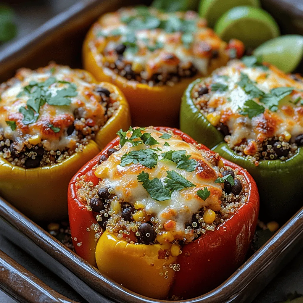 When it comes to crafting a meal that's both nutritious and visually appealing, few dishes can compete with Vibrant Quinoa & Black Bean Stuffed Bell Peppers. This dish is not just a feast for the eyes; it’s a powerhouse of nutrients, making it an ideal choice for anyone looking to incorporate healthy options into their diet. With its bright colors and hearty ingredients, this recipe offers a delightful blend of flavors and textures that are sure to satisfy any palate.