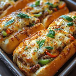 Savor the delight of a Sizzling Sausage and Pepper Hoagie Bake, a dish that truly encapsulates the essence of comfort food with a twist. This hearty recipe combines savory Italian sausage, vibrant bell peppers, and rich marinara sauce, all topped generously with melted cheese and served in a warm hoagie roll. Whether you're hosting a family dinner or a casual gathering with friends, this dish not only tantalizes the taste buds but also presents an easy, crowd-pleasing meal that’s sure to impress.