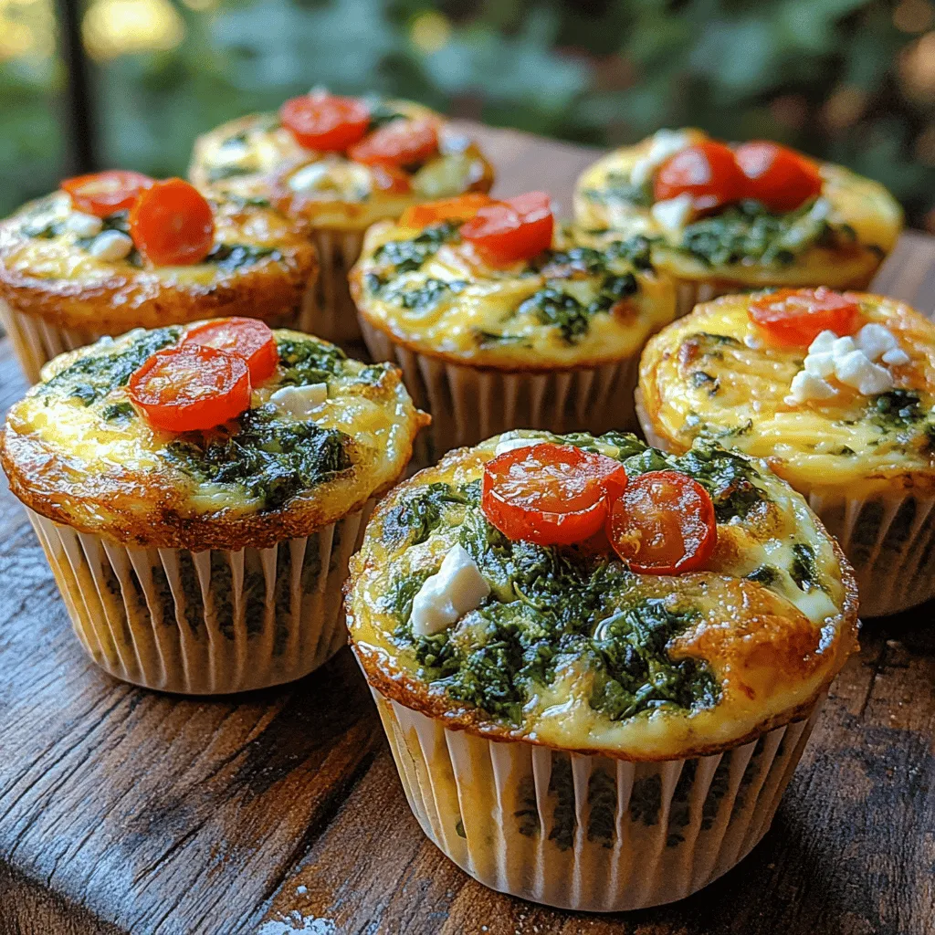 What makes Spinach Feta Egg Muffins so appealing is their perfect blend of flavors and textures. The earthy taste of fresh spinach, the creamy tang of feta cheese, and the satisfying richness of eggs come together in each muffin, creating a delightful treat that doesn't compromise on nutrition. Moreover, this recipe allows for personalization; you can easily swap out ingredients or add your favorite vegetables to suit your taste preferences.