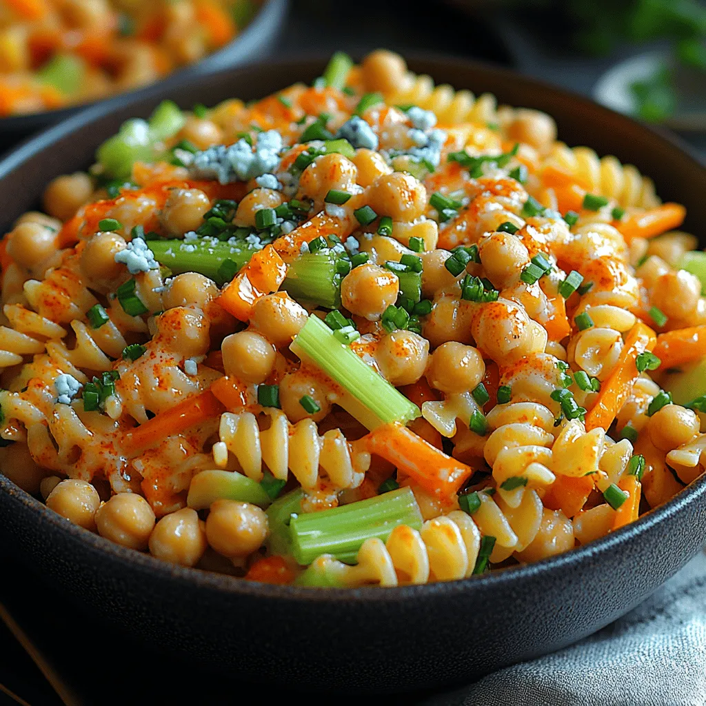 If you’re looking for a dish that combines bold flavors with a healthy twist, look no further than Buffalo Chickpea Pasta Salad. This vibrant salad is not only a feast for the eyes but also a delightful blend of textures and tastes that will satisfy your cravings without compromising on nutrition. Packed with plant-based protein from chickpeas and a medley of fresh vegetables, this recipe offers a refreshing alternative to traditional pasta salads that often lack in healthfulness.