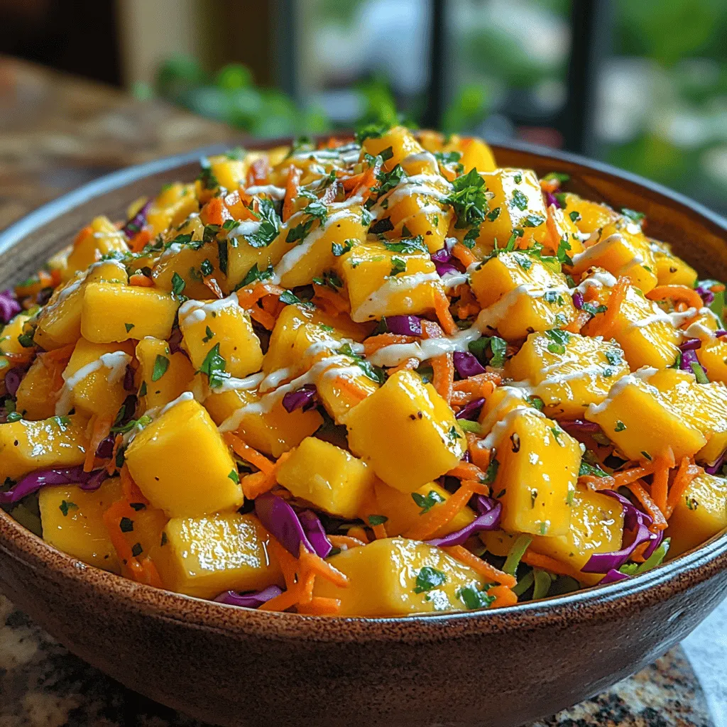 Discover a burst of tropical flavors with our Tropical Tango Mango Slaw. This vibrant and refreshing dish combines the sweetness of ripe mangoes with crunchy vegetables, creating a perfect balance of taste and texture. Ideal as a side for barbecues, tacos, or even as a light meal, this slaw is not only visually appealing but also packed with nutrients. In this article, we will explore the key ingredients, preparation steps, nutritional benefits, and creative serving suggestions for this delightful recipe.