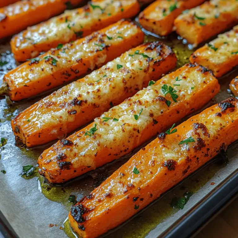 Sizzling Garlic Parmesan Roasted Carrots are not just a side dish; they are a vibrant celebration of color, flavor, and nutrition that can elevate any meal. Whether you're preparing a simple weeknight dinner or hosting a festive gathering, these roasted carrots will add a delightful crunch and savory depth to your plate. The appeal of this dish lies in its ability to transform humble carrots into a gourmet experience, showcasing how a few simple ingredients can create a dish that is both visually stunning and mouthwateringly delicious.
