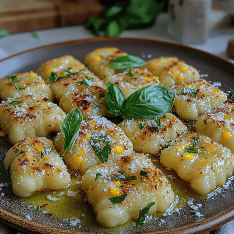 There’s something undeniably charming about homemade gnocchi. This classic Italian dish, with its pillowy texture and comforting essence, has a way of bringing people together around the dinner table. Often regarded as a labor of love, making gnocchi from scratch can feel both rewarding and therapeutic. This recipe for Sweet Corn & Basil Gnocchi introduces a refreshing twist to the traditional preparation, combining the natural sweetness of corn with the aromatic freshness of basil. This delightful fusion not only tantalizes the taste buds but also elevates a classic dish into something uniquely special.