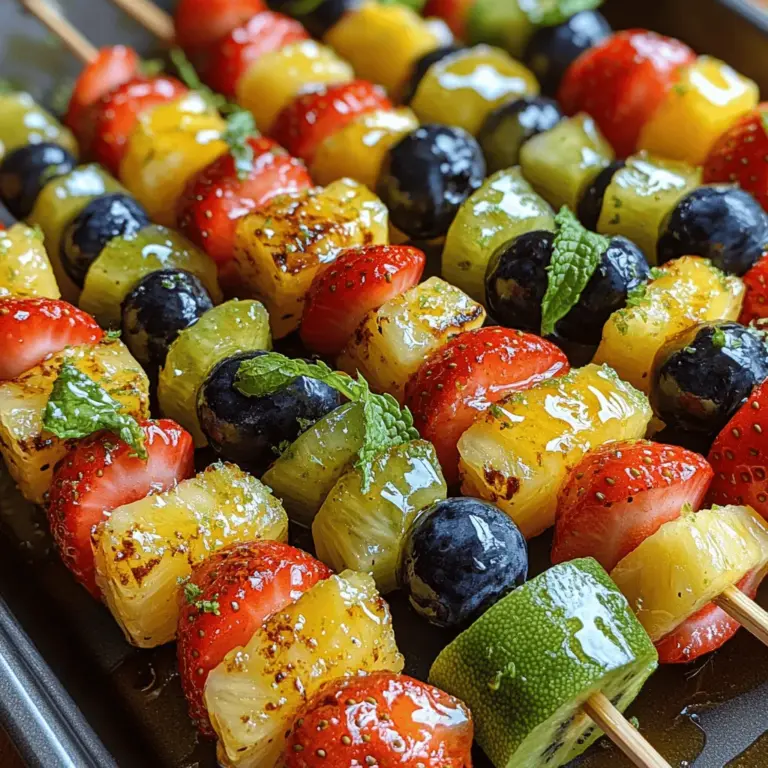 In the realm of healthy snacking, few options can compete with the vibrant appeal of fruit skewers. These colorful arrangements are not only visually striking but also offer a medley of flavors and textures that are as delightful to the palate as they are nourishing to the body. Among the myriad of variations available, Zesty Honey Lime Fruit Skewers stand out as a particularly refreshing choice. They are ideal for summer gatherings, picnics, or even as a quick snack at home when you crave something light yet satisfying. This article will delve into the intricacies of this delightful recipe, equipping you with everything you need to create your own stunning fruit skewers.