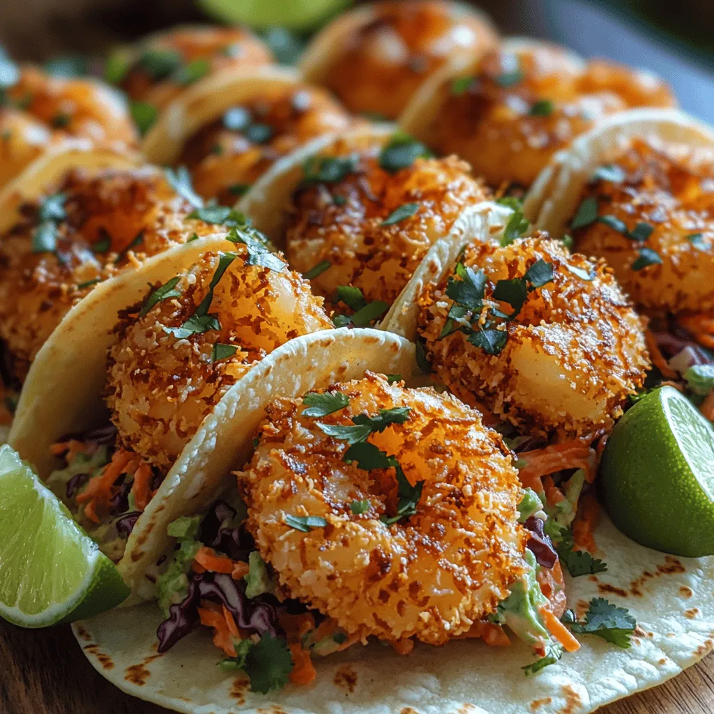 If you’re looking for a dish that transports you straight to a sun-soaked beach, look no further than Tropical Paradise Coconut Shrimp Tacos. These vibrant tacos are a delightful fusion of flavors and textures, making them an irresistible choice for seafood lovers and casual diners alike. The combination of succulent shrimp, crispy coconut coating, and fresh toppings creates a culinary experience that tantalizes the taste buds while evoking the laid-back vibe of tropical locales.