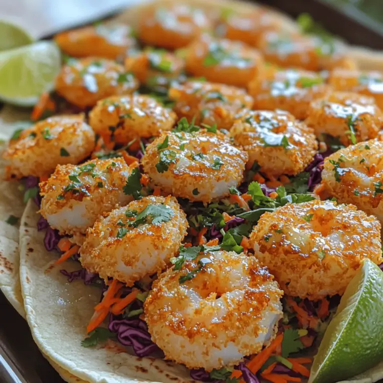 If you’re looking for a dish that transports you straight to a sun-soaked beach, look no further than Tropical Paradise Coconut Shrimp Tacos. These vibrant tacos are a delightful fusion of flavors and textures, making them an irresistible choice for seafood lovers and casual diners alike. The combination of succulent shrimp, crispy coconut coating, and fresh toppings creates a culinary experience that tantalizes the taste buds while evoking the laid-back vibe of tropical locales.