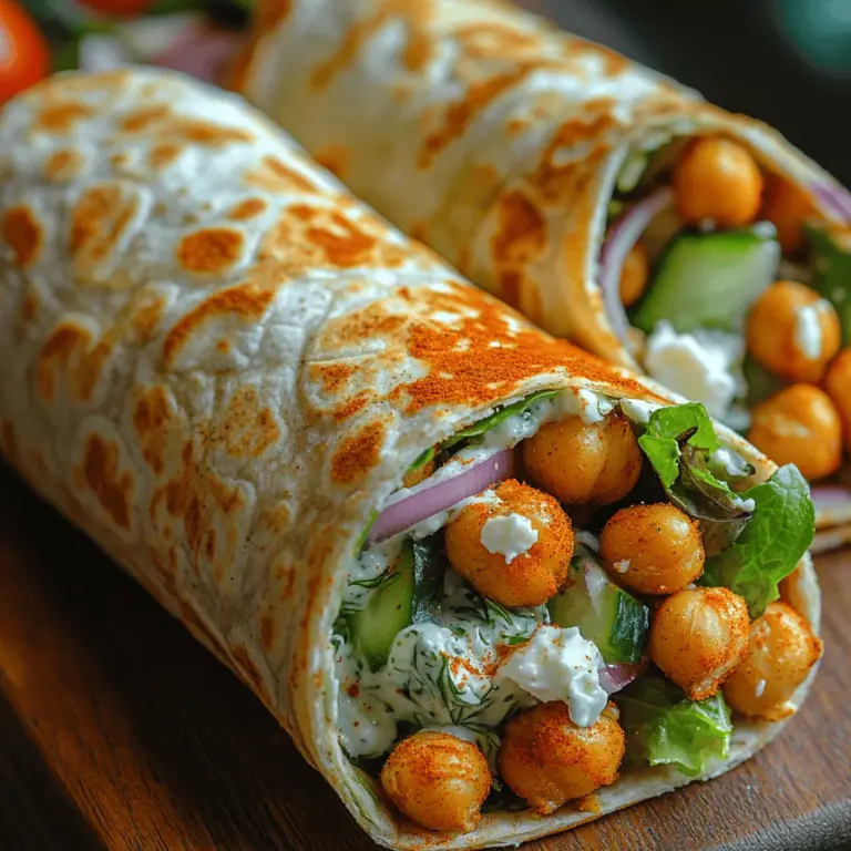 In today's fast-paced world, healthy meal options are more important than ever. The appeal of wraps as a meal choice stems from their convenience, portability, and versatility. Whether for lunch, dinner, or a quick snack, wraps allow you to pack a nutritious punch while keeping the preparation simple. One such wrap that has gained popularity is the Crunchy Roasted Chickpea Wrap with Creamy Tzatziki. This recipe is not only satisfying but also embraces the essence of healthy eating without compromising on flavor.