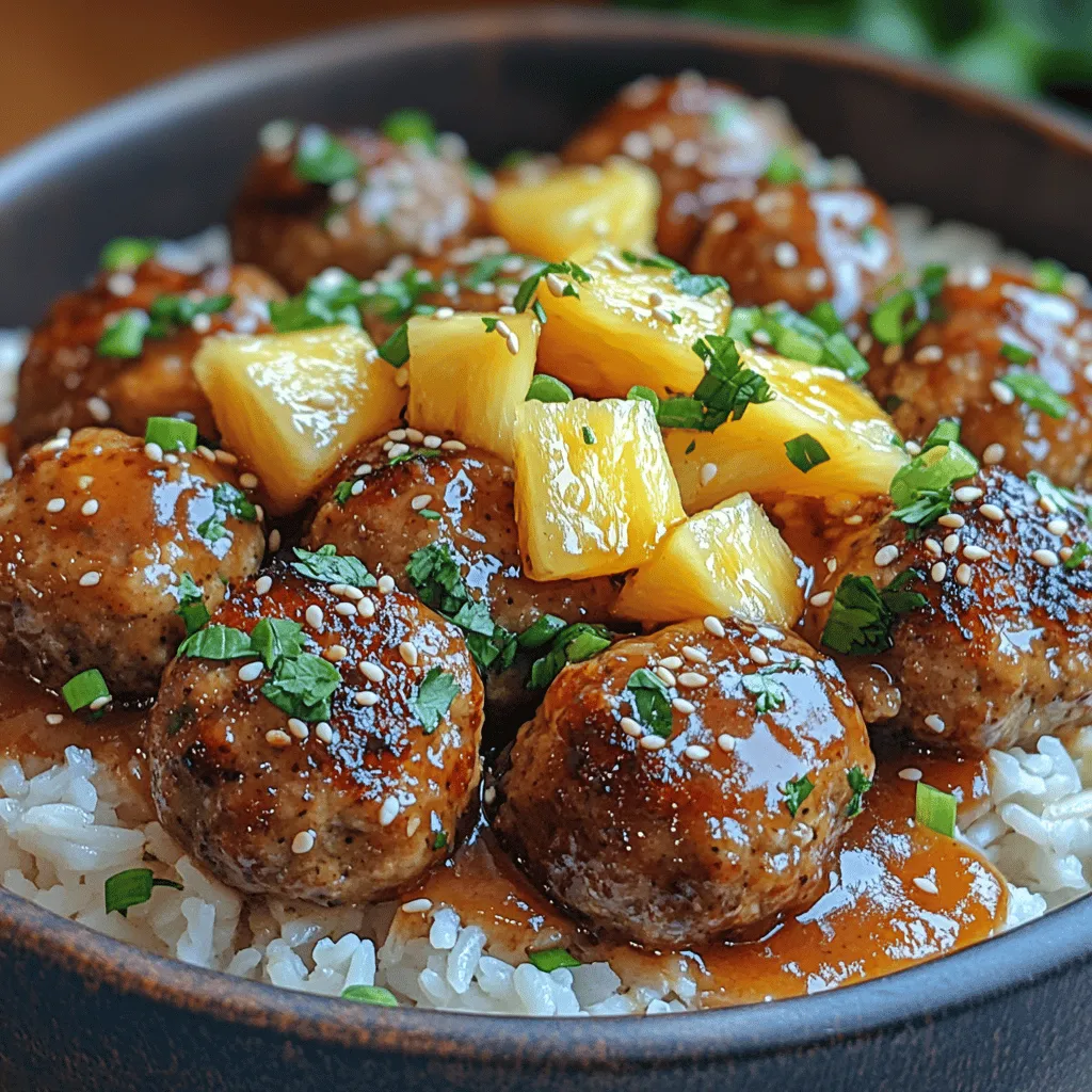 Meatballs have earned their place as a beloved dish across various cuisines worldwide, from the classic Italian and Swedish varieties to the Middle Eastern kofta. Their adaptability and hearty nature make them a popular choice for family dinners, potlucks, and even meal prep. Today, we are taking a delightful twist on the traditional meatball by introducing Juicy Teriyaki Pineapple Meatballs. This recipe combines the savory appeal of meatballs with the sweet and tangy notes of teriyaki sauce and the refreshing burst of pineapple, creating a dish that is both satisfying and unique.