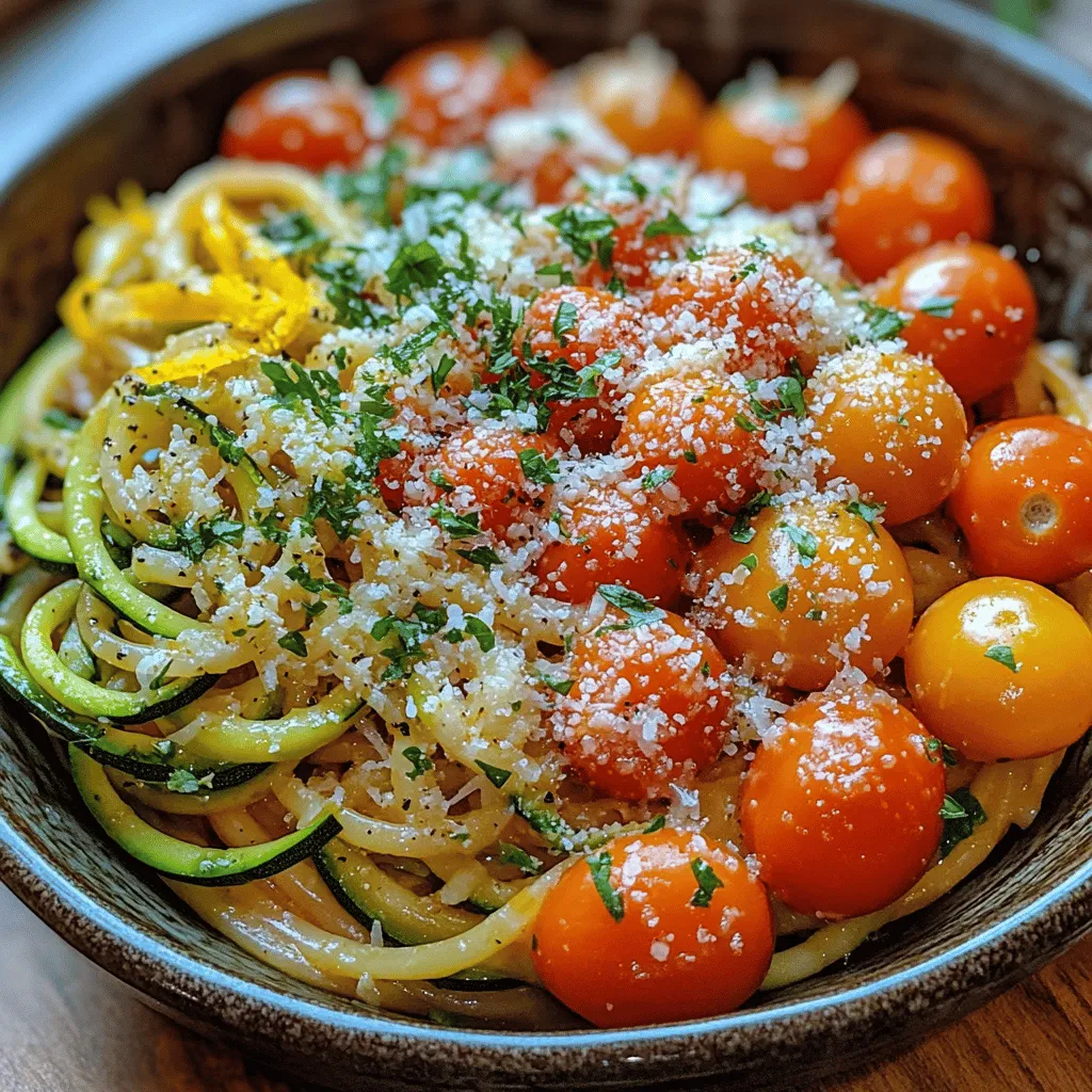 Welcome to the vibrant world of Zesty Lemon Zucchini Pasta, a dish that beautifully marries the freshness of garden vegetables with the comforting feel of pasta. This recipe is a perfect example of how we can enjoy the flavors of traditional Italian cuisine while making it lighter and more health-conscious. Zucchini, often hailed as a superstar in the realm of healthy cooking, serves as an excellent substitute for traditional pasta, offering a refreshing twist that is both satisfying and nutritious.