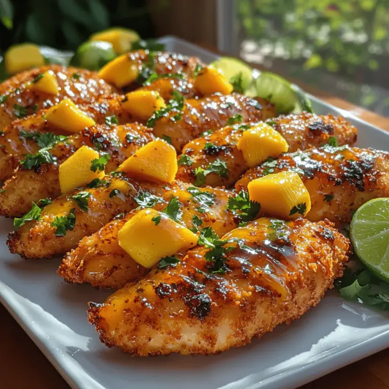 There’s something inherently satisfying about biting into a perfectly cooked chicken tender. Crispy on the outside, juicy on the inside, chicken tenders have carved out a beloved spot in our culinary landscape. They are not only a staple in American households but also find their way into various cuisines around the globe, offering endless opportunities for creativity. In this article, we’re taking a classic favorite and giving it a delightful twist with our Spicy Sweet Chili Mango Chicken Tenders.