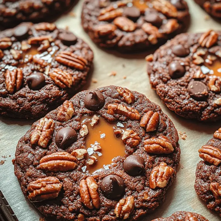 When it comes to desserts, cookies hold a special place in the hearts of many. Their warm, inviting aroma wafting through the kitchen can evoke fond memories of family gatherings, celebrations, and simple moments of joy. Among the vast array of cookie recipes, Chocolate Caramel Turtle Cookies stand out as a particularly delightful treat. This cookie combines the rich flavors of chocolate, the sweetness of caramel, and the crunch of pecans, creating a harmonious blend that is sure to tantalize your taste buds.