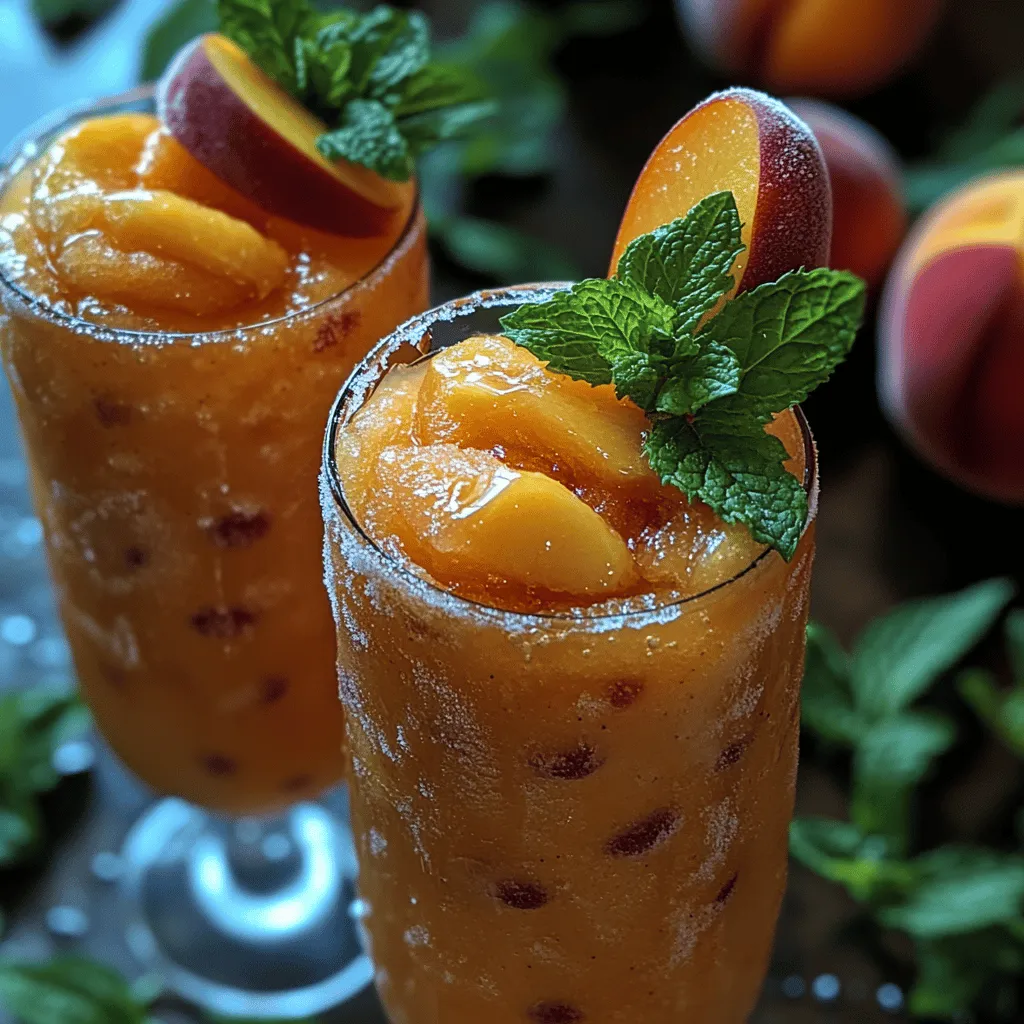 As the sun blazes down and the temperatures rise, nothing quenches your thirst quite like a refreshing slushie. These icy beverages have become synonymous with summer, providing a delightful respite from the heat. Whether enjoyed at a beachside bar or crafted at home, slushies offer a playful twist on traditional drinks, making them a favorite for gatherings, picnics, or simply a relaxing day by the pool. Among the myriad of slushie creations, the Peachy Frozen Bellini Bliss Slushies stand out as an irresistible option, combining the classic flavors of a Bellini cocktail with the fun, frosty texture of a slushie.