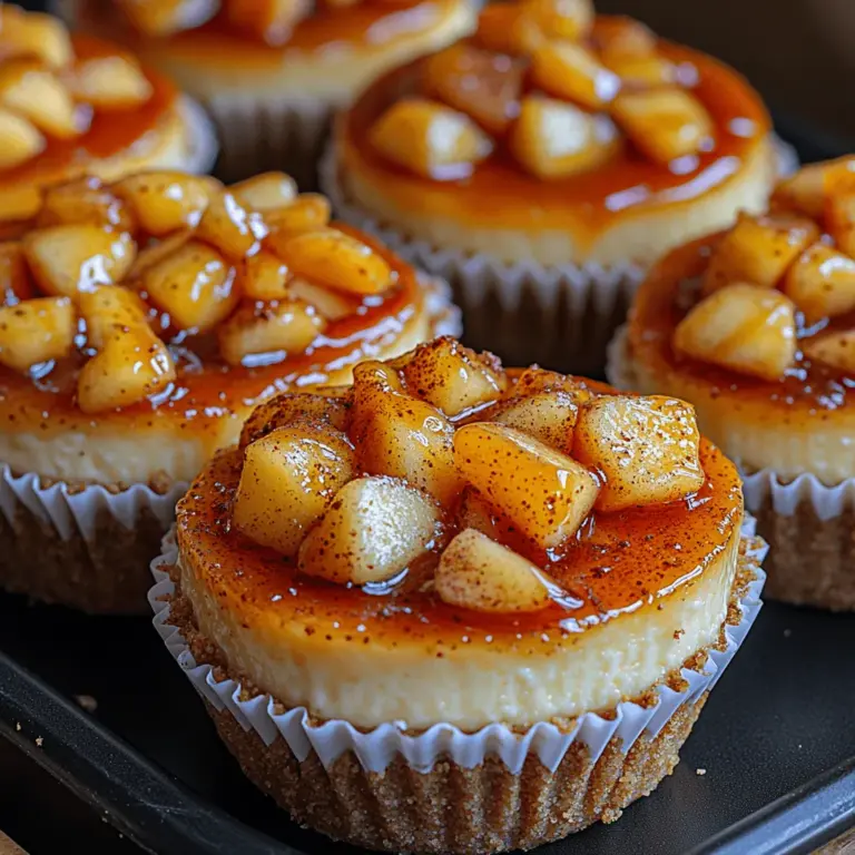 If you’re searching for a dessert that perfectly marries the creamy decadence of cheesecake with the delightful sweetness of caramel and the crispness of fresh apples, look no further than Mini Caramel Apple Cheesecake Bites. These delightful little treats offer a bite-sized indulgence that’s perfect for gatherings, family celebrations, or simply satisfying your sweet tooth. The combination of flavors and textures—rich and creamy cheesecake, buttery crust, tart apples, and luscious caramel—makes these bites an irresistible option for dessert lovers of all ages.