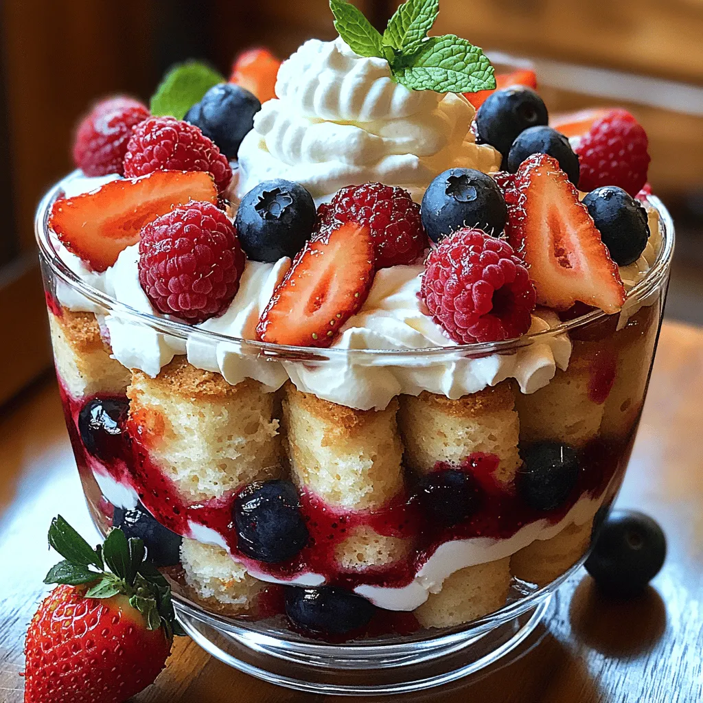 Trifles have a rich history that dates back to 16th-century England, where they were originally made with layers of cake, custard, and fruit. Over the centuries, the concept of the trifle has evolved, and today, it encompasses a variety of ingredients and flavors. The appeal of trifles lies in their layered structure, which creates a delightful interplay of textures and tastes in every spoonful. The contrast between the light and fluffy cake, the creamy whipped topping, and the juicy berries offers a sensory experience that is both satisfying and indulgent.