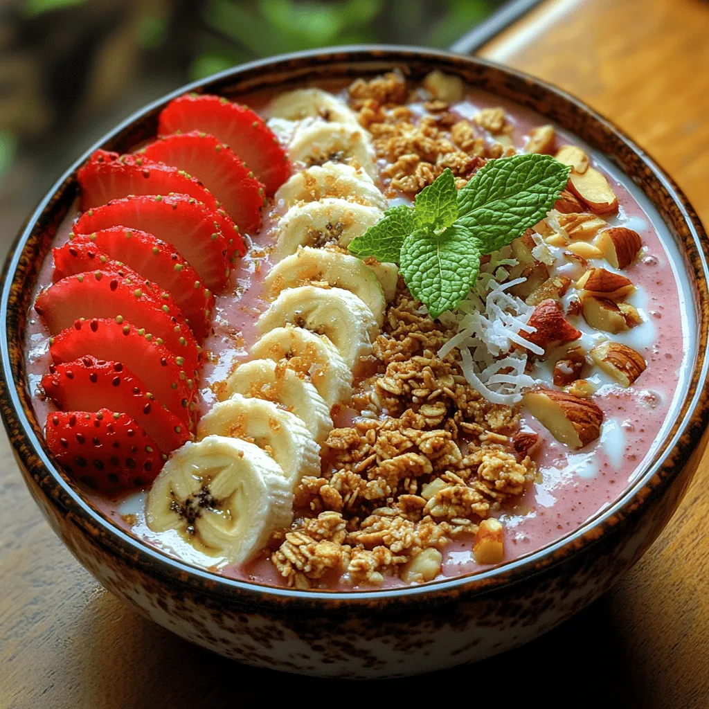 In recent years, smoothie bowls have taken the breakfast scene by storm, becoming a popular choice for health-conscious individuals and food enthusiasts alike. This vibrant and visually appealing dish combines the goodness of smoothies with an artful presentation, offering a delightful way to start your day. The Berry Delight Smoothie Bowl stands out not only for its stunning array of colors but also for its rich nutritional profile, making it an ideal option for those seeking a healthy breakfast or snack.