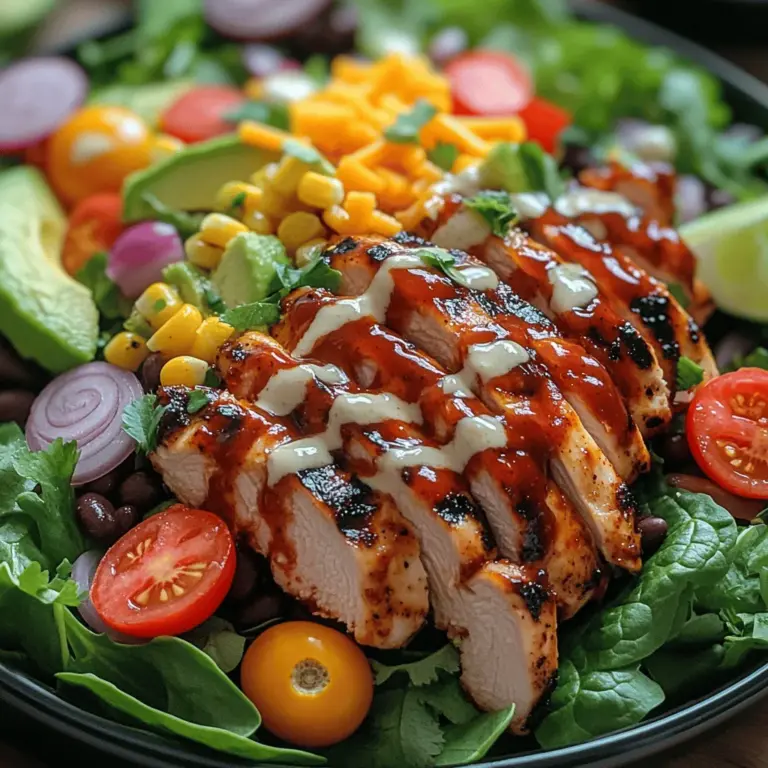 When it comes to summer dining, nothing tantalizes the taste buds quite like a Smoky BBQ Chicken Salad with Ranch Drizzle. This vibrant dish combines the smoky flavors of grilled chicken, the crunch of fresh vegetables, and the creaminess of ranch dressing, creating a culinary experience that is both satisfying and refreshing. As we delve into this recipe, you'll discover how each ingredient contributes to a harmonious balance of flavors and textures that make this salad a feast for both the eyes and the palate.