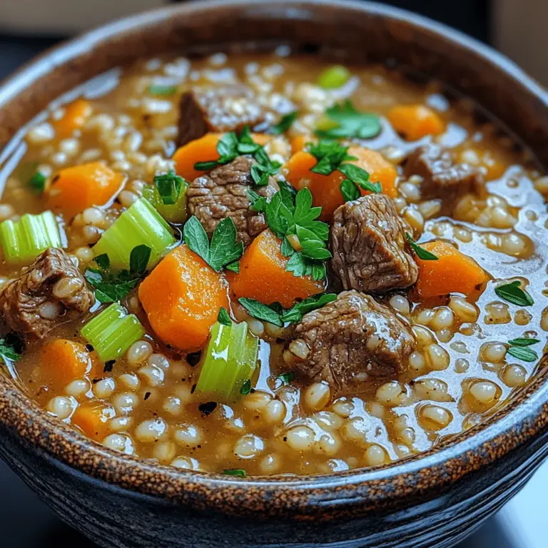 Comfort food holds a special place in our hearts and kitchens, transcending cultures and generations. It embodies nostalgia, warmth, and the simple joy of sharing a meal with loved ones. From creamy mac and cheese to fragrant chicken pot pie, comfort food often features hearty ingredients and rich flavors that make us feel at home. Among these cherished dishes is the classic Beef Barley Delight, a robust stew that warms both body and soul, especially during the colder months.