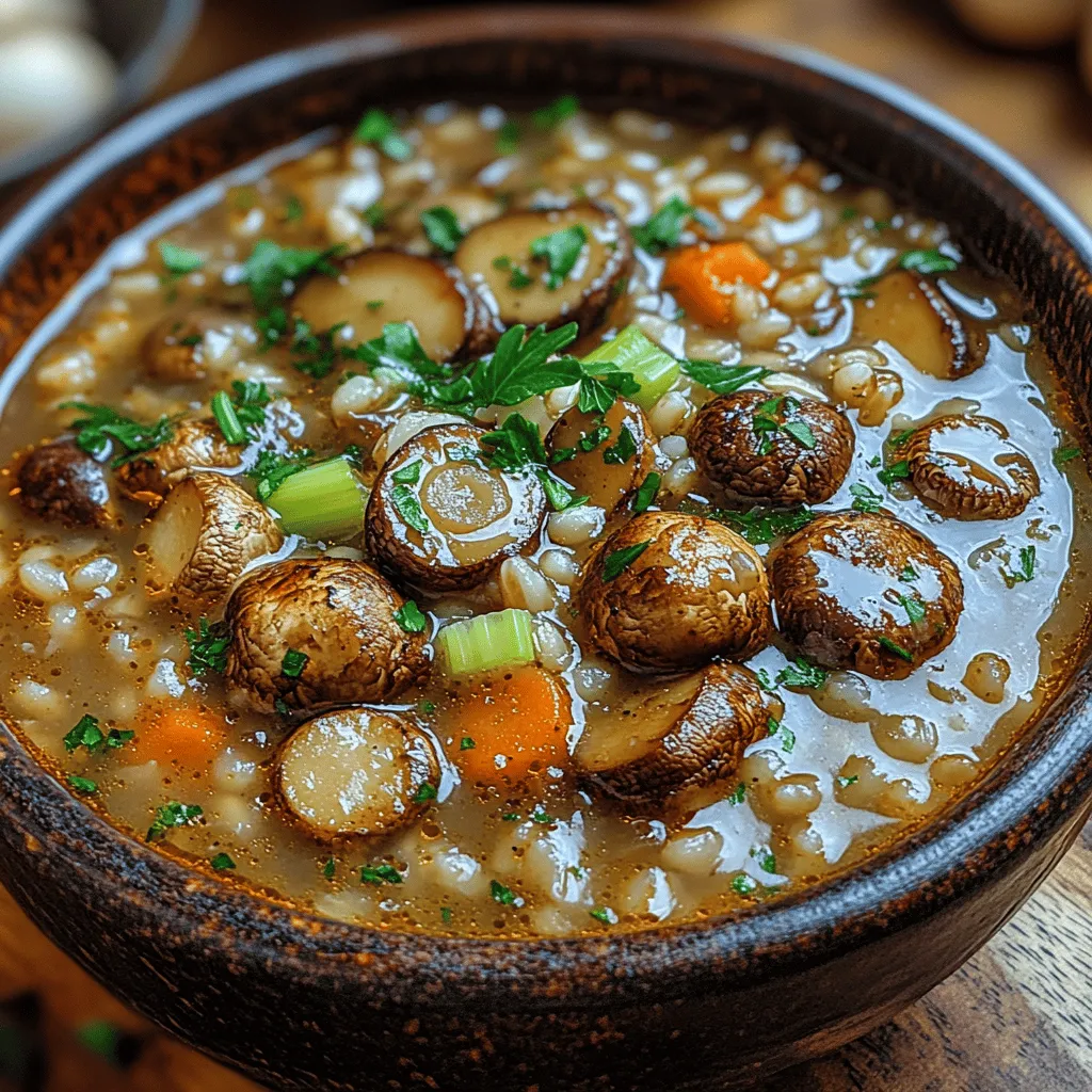 To create a delightful bowl of Roasted Mushroom Barley Soup, it's essential to understand the role of each ingredient, as they all contribute to the overall flavor and health benefits of the dish.