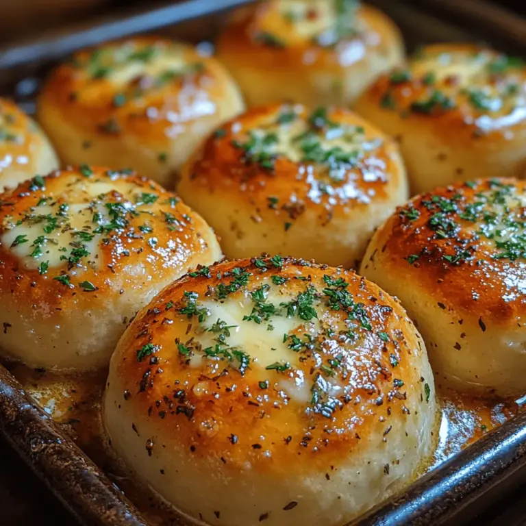 Homemade dinner rolls have a special place in the hearts and kitchens of many, transforming any meal into a comforting experience. The soft, fluffy texture paired with a golden-brown crust can turn an ordinary dinner into an extraordinary feast. Among the myriad of flavors that can enhance these rolls, garlic-infused herb butter stands out as a delightful choice, adding a rich, savory depth that elevates the simple bread to new heights. As the aroma wafts through your kitchen, it’s hard not to feel the joy that comes from baking—an act both satisfying and heartwarming. Sharing these homemade rolls with family and friends not only nourishes but also creates lasting memories around the dinner table.