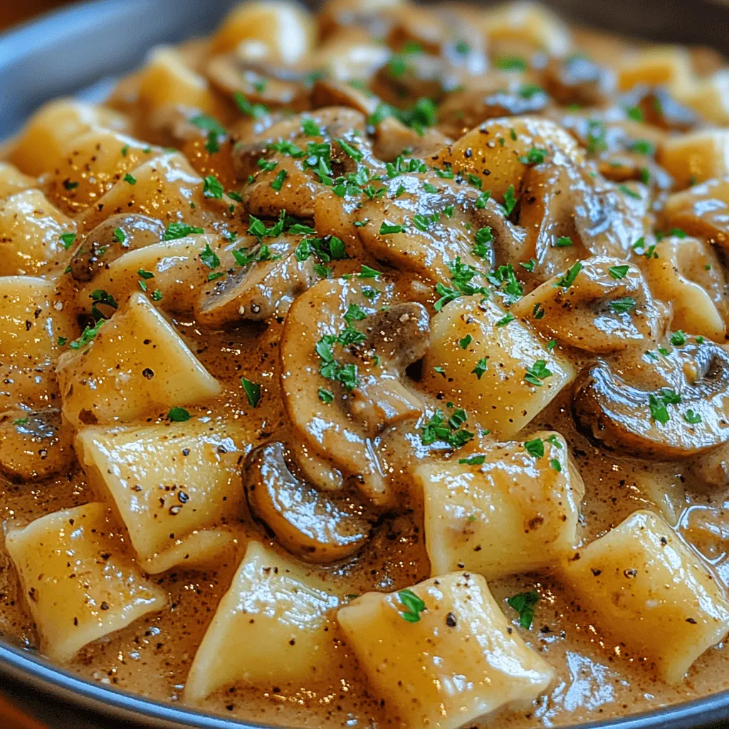 Mushroom Stroganoff is a dish that beautifully embodies the comforting essence of home-cooked meals while also celebrating the rich, complex flavors of umami. With its creamy sauce, tender mushrooms, and hearty egg noodles, it has become a beloved staple in many kitchens, especially among those seeking a delightful plant-based alternative to traditional stroganoff. The dish not only satisfies the palate but also provides a warm embrace on a chilly evening, making it the perfect comfort food.