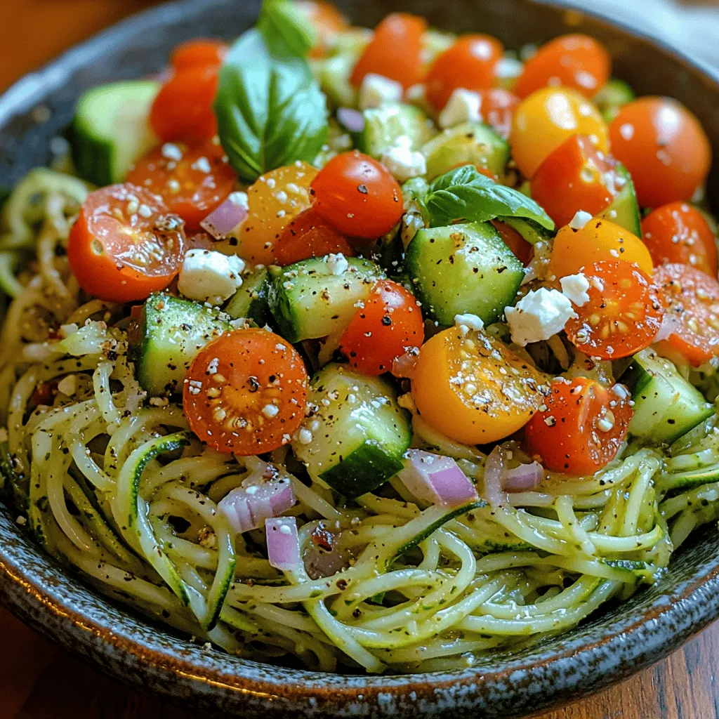 As the temperature rises and summer approaches, our cravings shift towards lighter, more refreshing meals. In the realm of summer recipes, the Chilled Spaghetti Zoodle Delight stands out as an ideal dish for warm weather dining. This vibrant recipe seamlessly melds the health benefits of zucchini noodles—commonly known as zoodles—with the hearty goodness of whole wheat spaghetti. The result is a nutrient-packed delight that not only looks visually appealing but also tantalizes the taste buds with a delightful mix of textures and flavors.