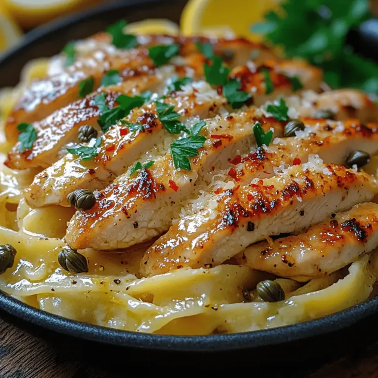 The success of Zesty Chicken Piccata Pasta lies in its carefully selected ingredients. Each component plays a vital role in crafting the dish’s distinctive flavor, texture, and overall appeal.