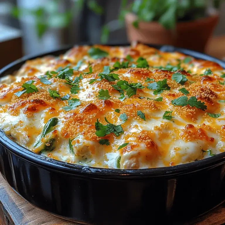 In the world of comfort food, few dishes can compete with the heartwarming, cheesy goodness of a casserole. The Spicy Cheesy Jalapeño Popper Chicken Casserole is a delightful blend of succulent chicken, a kick of jalapeños, and a creamy texture that will tantalize your taste buds. Not only is this casserole perfect for family gatherings, but it also makes a quick and satisfying weeknight dinner. In this article, we will delve into the ingredients and preparation process of this delightful dish while highlighting its versatility and broad appeal across various palates.
