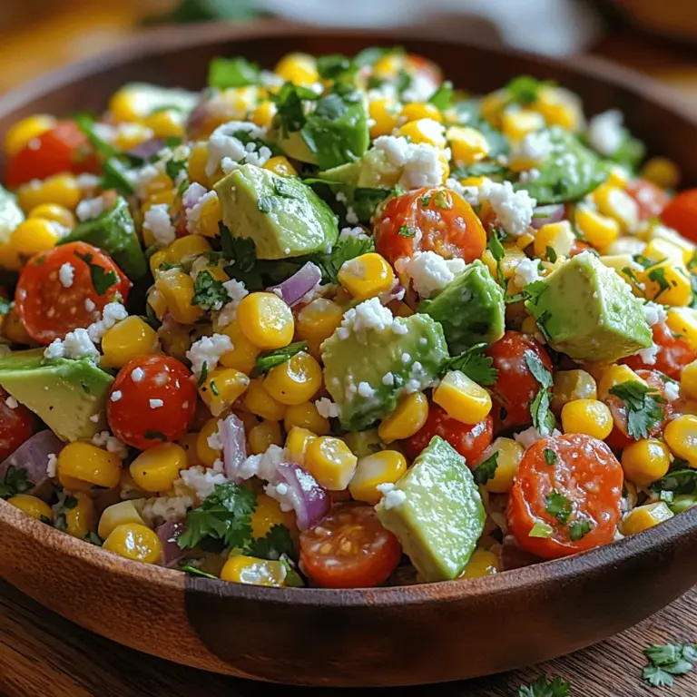 Understanding the roots of the Fiesta Corn Salad can enrich our appreciation for this dish. The salad draws significant inspiration from Mexican cuisine, where corn is a staple ingredient beloved for its sweetness and versatility. Corn has been a fundamental part of Mesoamerican culture for thousands of years, and it continues to play a key role in various culinary traditions today.
