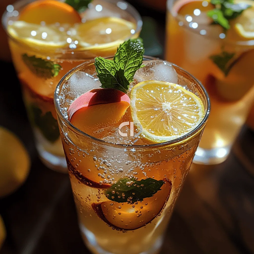 As the warm sun graces us with its presence, there’s nothing quite like a refreshing drink to quench your thirst and brighten your day. Sparkling Peach Lemonade is the perfect choice for summer gatherings, providing a delightful blend of sweetness and tartness that revitalizes the senses. This invigorating beverage highlights the best of seasonal ingredients, particularly ripe, juicy peaches and zesty lemons. The combination of these flavors creates a drink that is not only delicious but also visually stunning, making it an ideal centerpiece for any occasion.