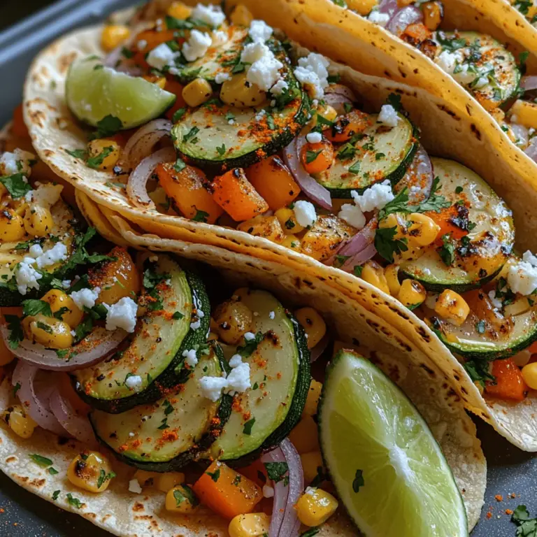 Tacos have taken the culinary world by storm, transcending borders and becoming a beloved staple in kitchens worldwide. Their adaptability is unmatched, allowing for a cornucopia of fillings that cater to every dietary preference. Among these, vegetarian tacos have gained immense popularity, offering a delightful alternative that showcases the vibrant flavors of fresh produce. In this article, we will explore the mouthwatering recipe for Zesty Roasted Veggie Tacos with Feta—an easy-to-make meal that bursts with flavor and nourishes the body.