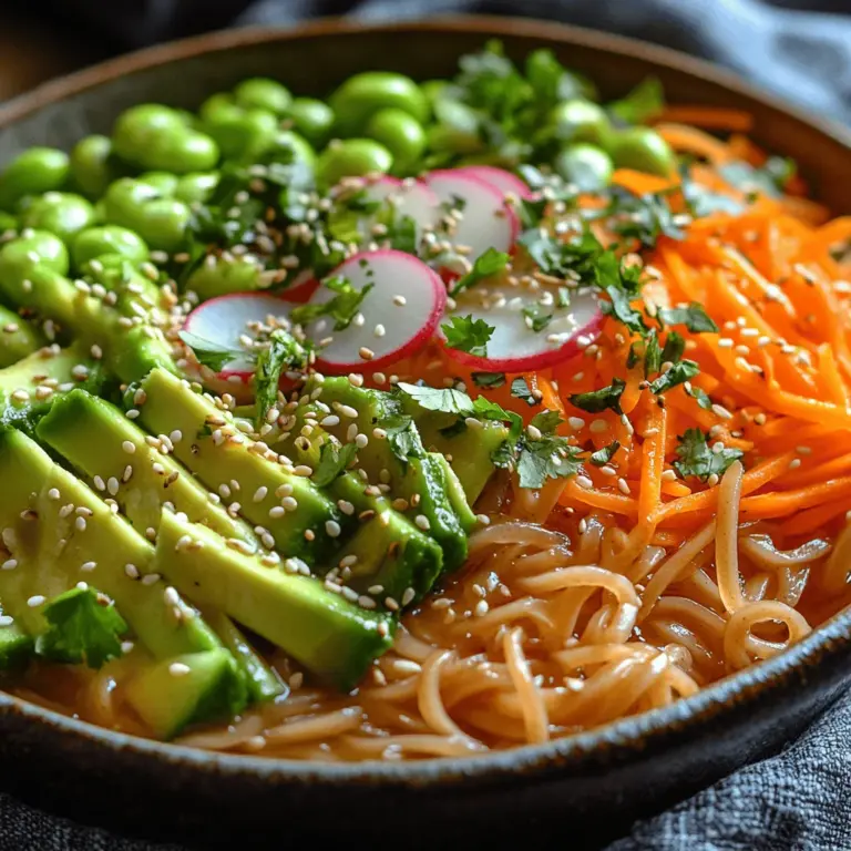 As the temperature rises and the sun shines brighter, cravings for light and refreshing meals become more prevalent. Enter the Chilled Soba Serenity Bowl—a dish that beautifully marries flavor and health while offering a cooling respite on a warm day. This delightful bowl of chilled soba noodles topped with vibrant fresh vegetables and a tangy dressing is not only visually striking but also an absolute treat for the palate. Perfect for lunch, dinner, or a light snack, this recipe is a fantastic way to enjoy seasonal produce while savoring the delightful textures and tastes of Japanese cuisine.