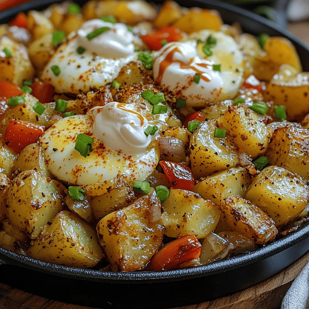Imagine stepping into your kitchen on a crisp morning, the aroma of sizzling bacon and fresh vegetables wafting through the air. You’re about to create a dish that promises to be the ultimate breakfast experience: the Loaded Baked Potato Breakfast Skillet. This recipe is not just a meal; it’s an indulgence that combines the hearty goodness of baked potatoes with the rich flavors of breakfast staples. Whether you’re cooking for your family or hosting a brunch gathering with friends, this dish is sure to impress.