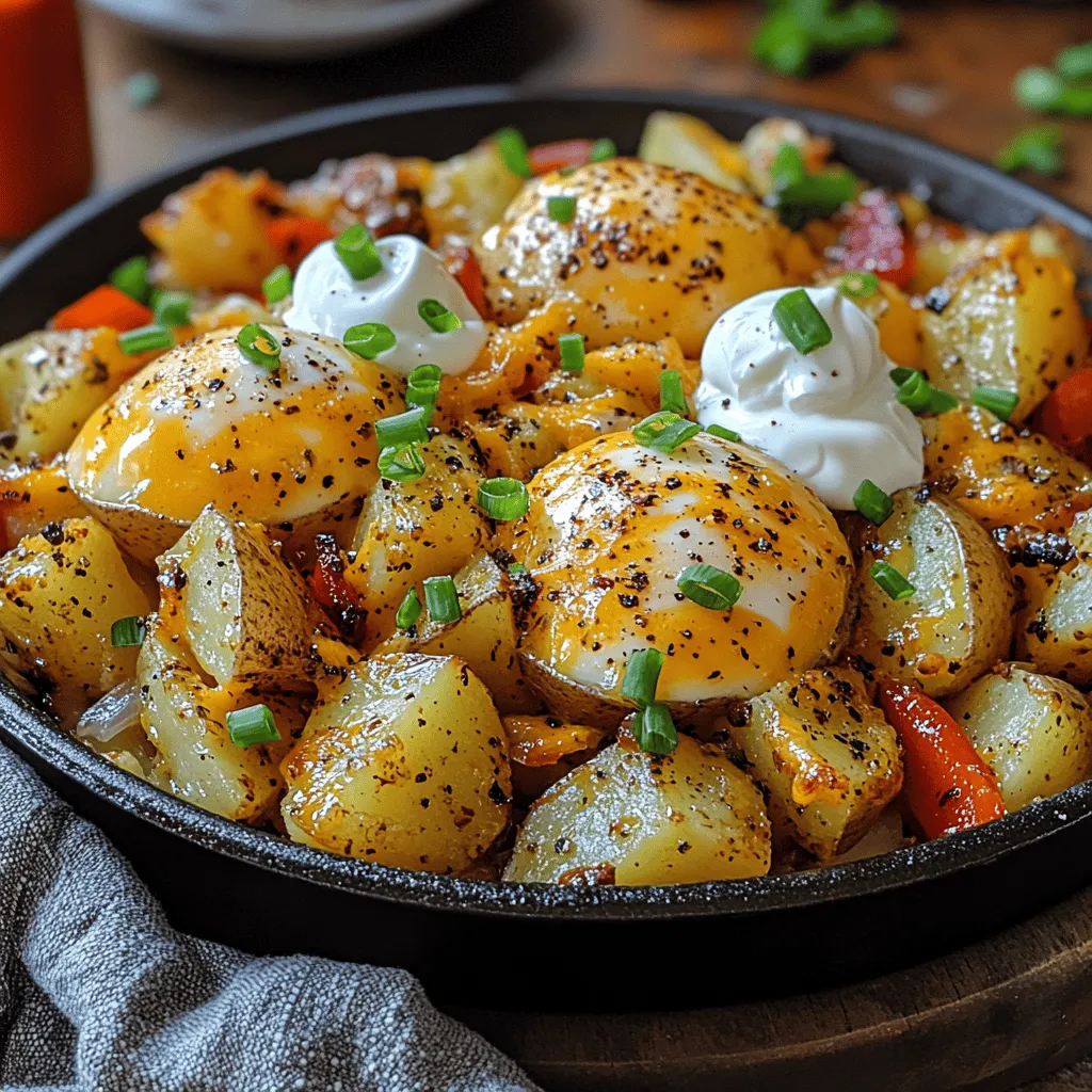 Imagine stepping into your kitchen on a crisp morning, the aroma of sizzling bacon and fresh vegetables wafting through the air. You’re about to create a dish that promises to be the ultimate breakfast experience: the Loaded Baked Potato Breakfast Skillet. This recipe is not just a meal; it’s an indulgence that combines the hearty goodness of baked potatoes with the rich flavors of breakfast staples. Whether you’re cooking for your family or hosting a brunch gathering with friends, this dish is sure to impress.