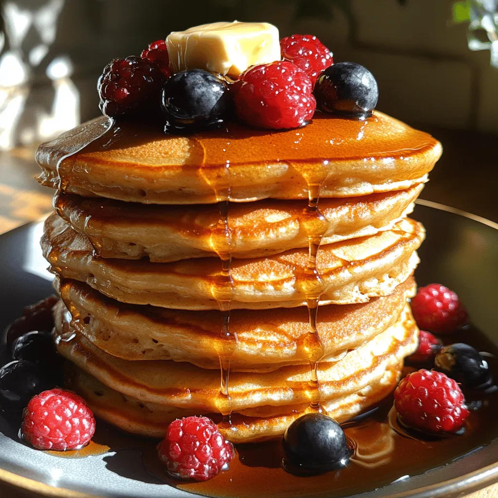 Begin your morning on a delightful note with our Heavenly Fluffy Buttermilk Pancakes. These pancakes are not just a breakfast staple; they are a heavenly indulgence that can turn an ordinary day into a special occasion. Known for their light and airy texture, these pancakes serve as a perfect canvas for a variety of toppings, making them a versatile choice for any meal of the day. Whether you're preparing a cozy breakfast for your family or hosting a brunch gathering, these pancakes will impress everyone at the table.